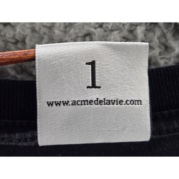 Acme de la Vie ADLV Shirt Mens Large Black Astronaut Graphic Tee Streetwear - Picture 4 of 10